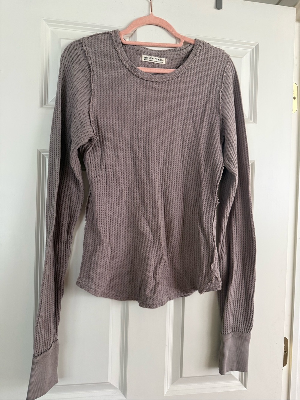 We the Free waffle knit